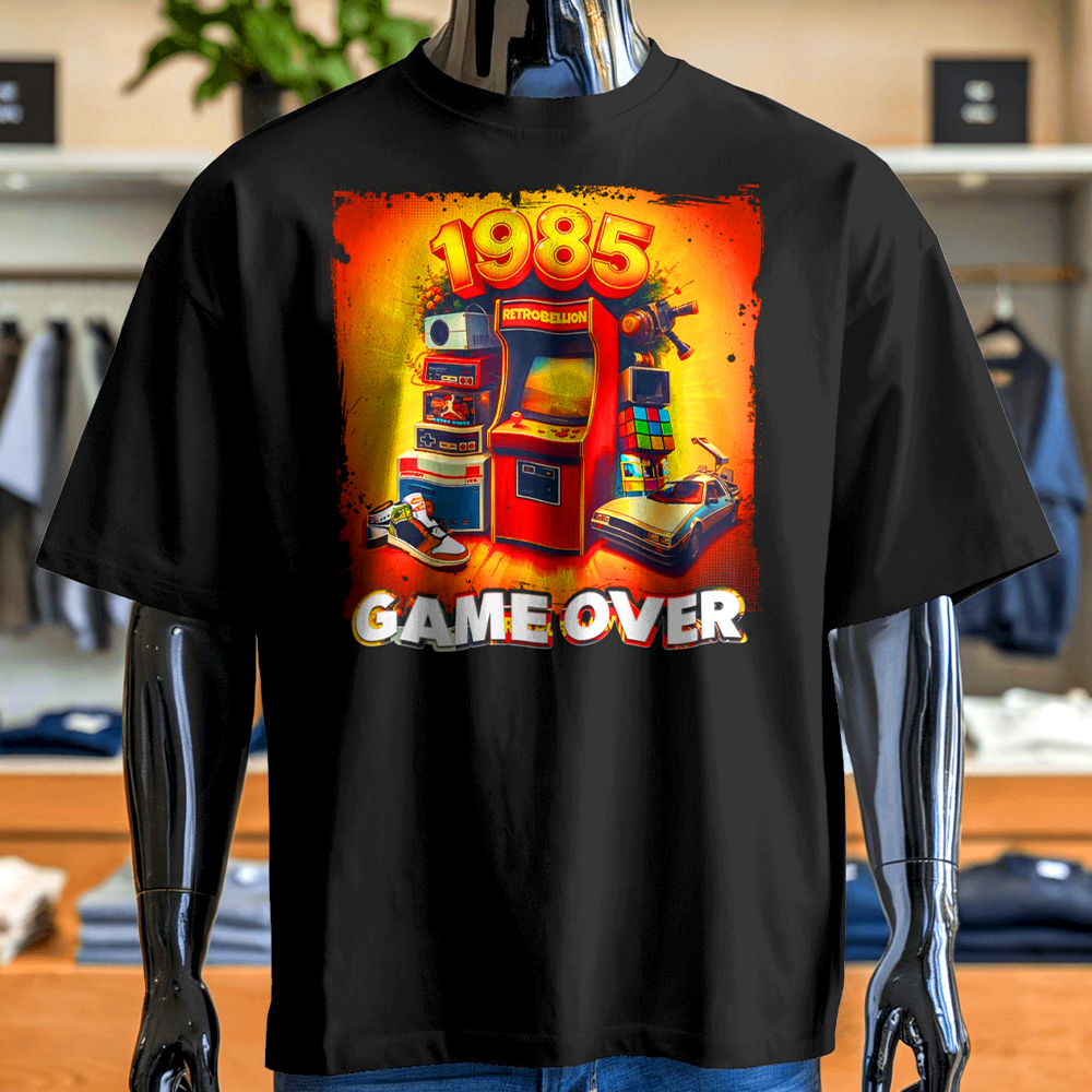 1985 Game Over Tee (Retro Arcade Edition)