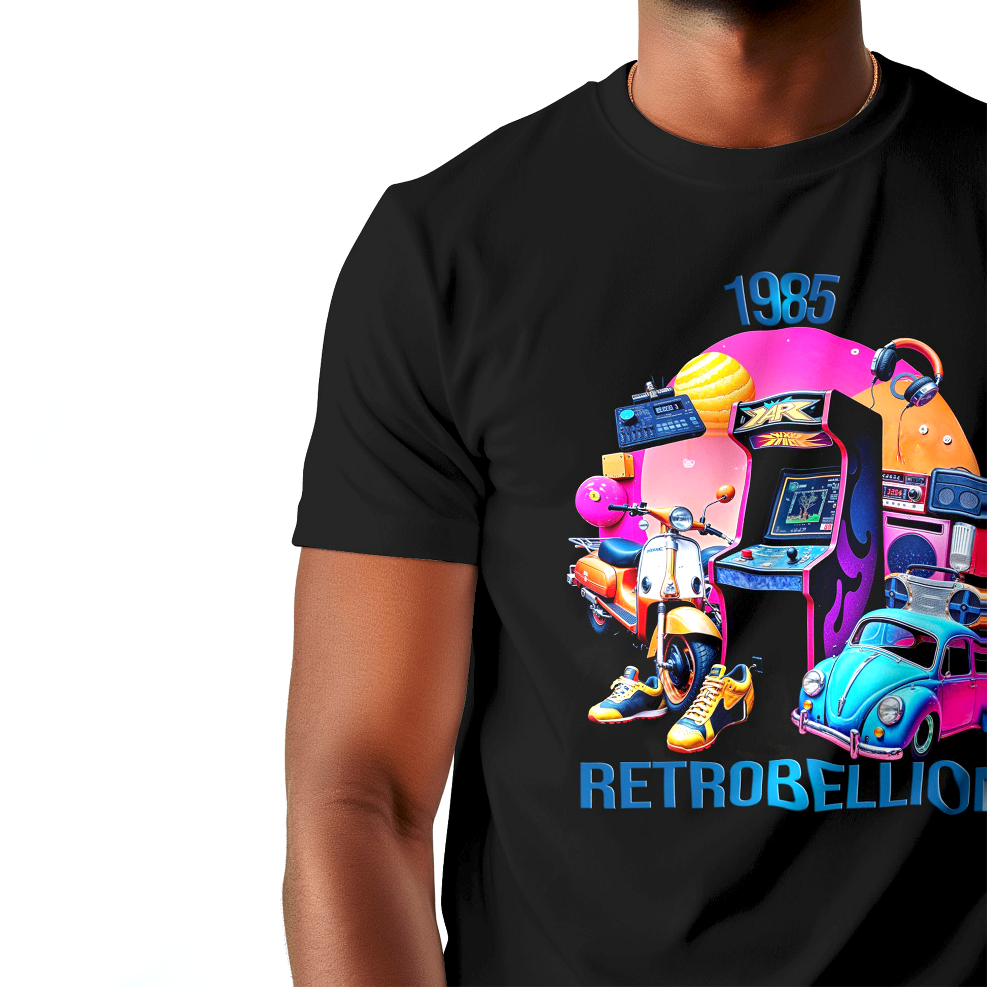 1985 Miami Style Tee (Retro Arcade Edition)
