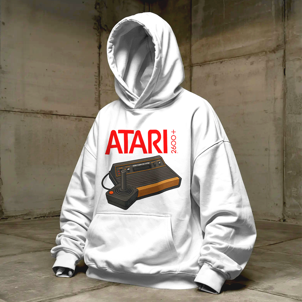 Atari 2600 Hoodie (Retro Gamer Edition) White