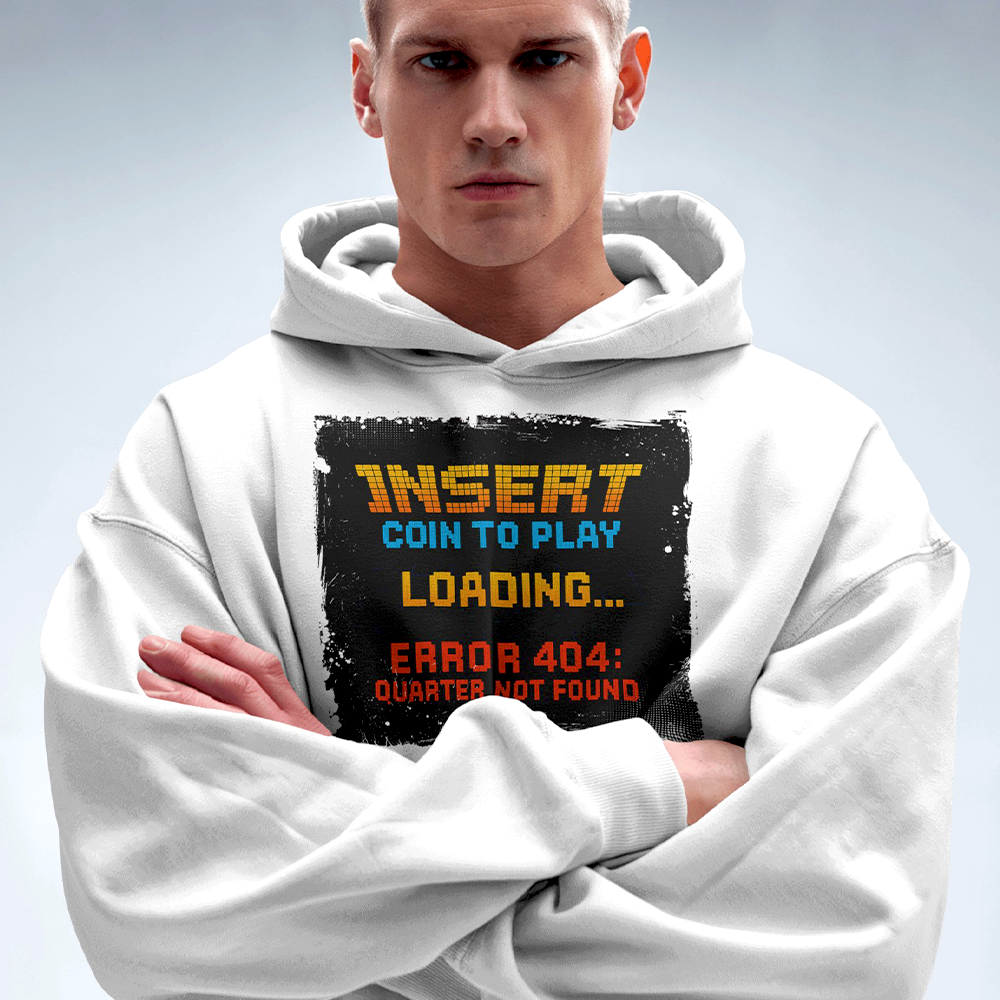 Insert Coin 8 Bit Tee (Retro Arcade Error Edition)